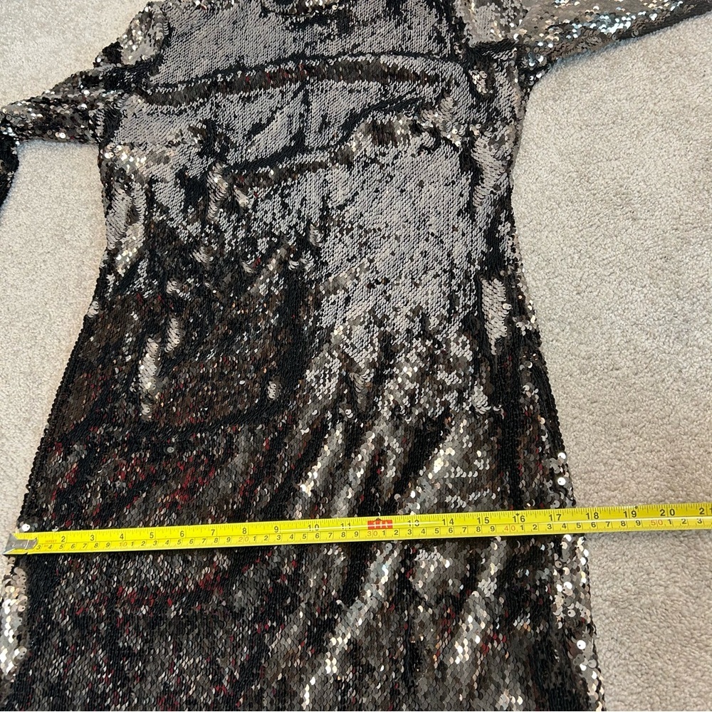 Ted Baker Womens Brookly Sequined Long Cocktail and Party Dress US 6 dark brown - Picture 11 of 15